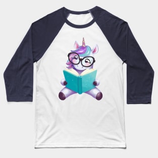 Unicorn Reader Baseball T-Shirt